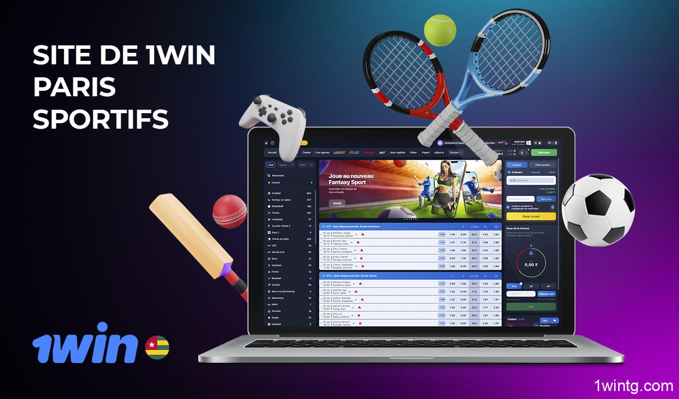 Sur le site Internet de 1win Togo, vous trouverez une gamme complĂšte de paris sportifs