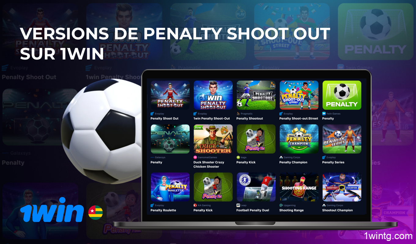 Différentes versions de Penalty Shoot Out sont disponibles sur 1win auprès de plusieurs fournisseurs, ce qui permet aux joueurs de diversifier leur plaisir