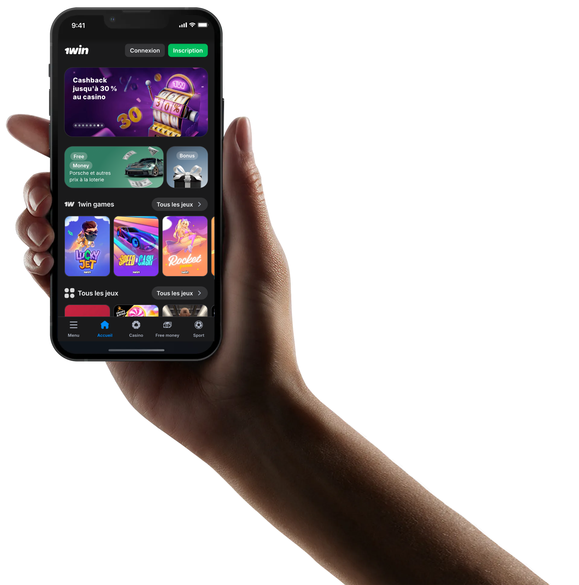 Application mobile 1win